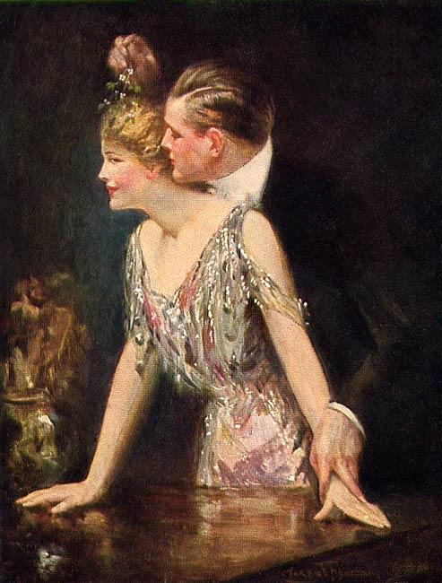 Under The Mistletoe by Clarence Underwood